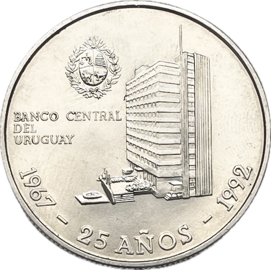 Uruguay - 1992 - N$ 25.000 - 25 años del Banco Central del Uruguay