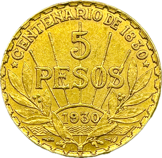 MO_ Uruguay - 5 Pesos - 1930