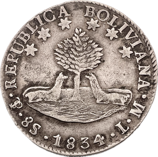 Bolivia - 1834 - 8 Soles