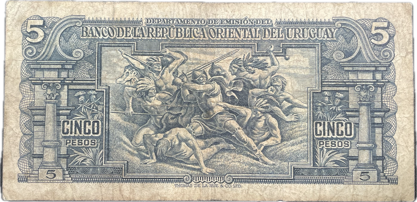 Uruguay - 1939 - 5 Pesos - 10.IV.14