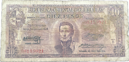 Uruguay - 1939 - 10 Pesos - 10.V.11