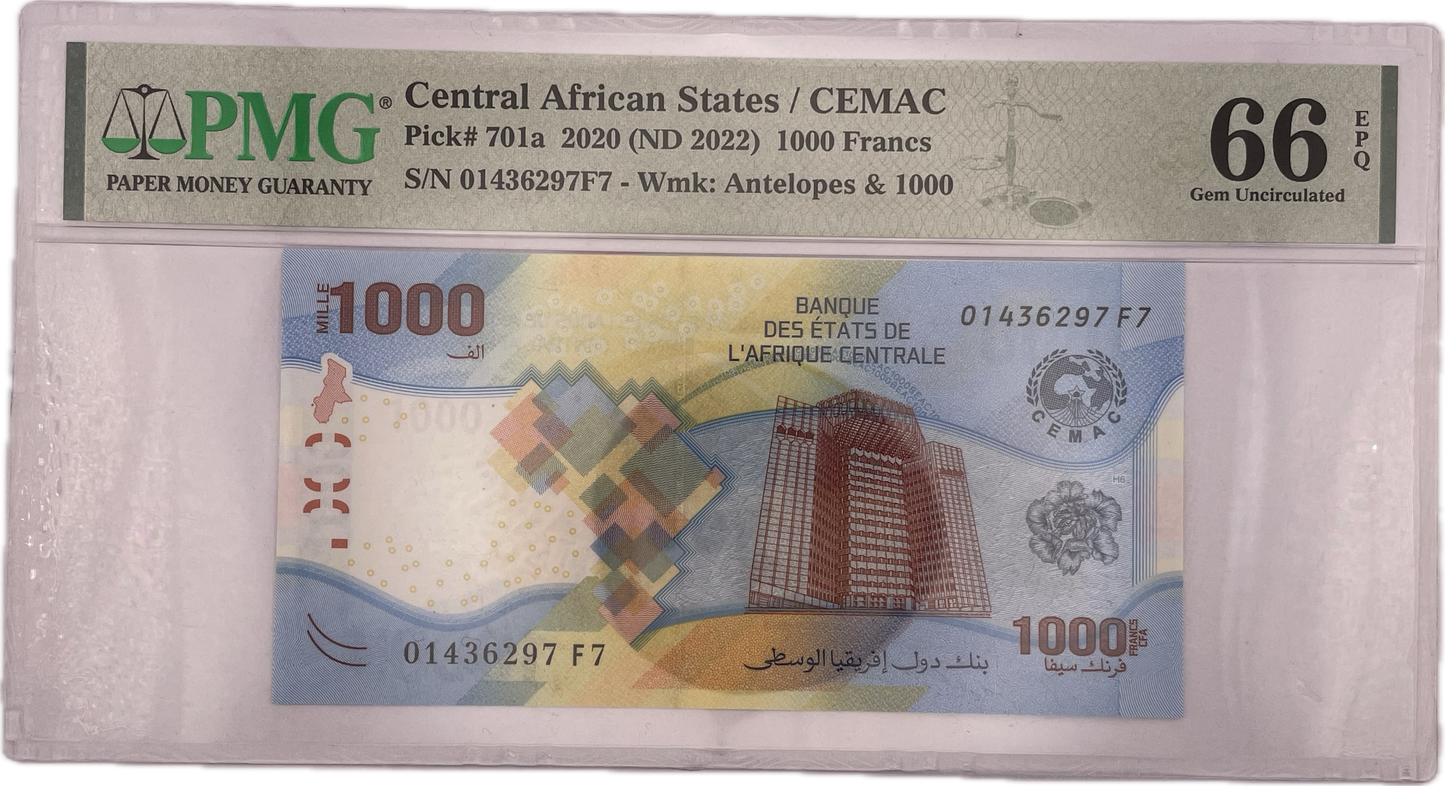 Estados de Africa Central - 2020 - 1000 Francos