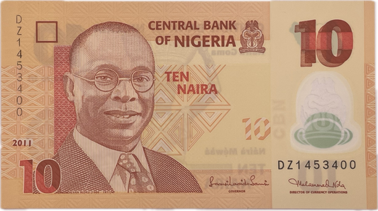 Nigeria - 2011 - 10 Naira - Sin Circular