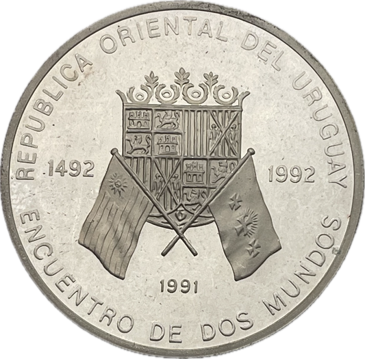 Uruguay - 1991 - N$ 50.000 - Encuentro de Dos Mundos