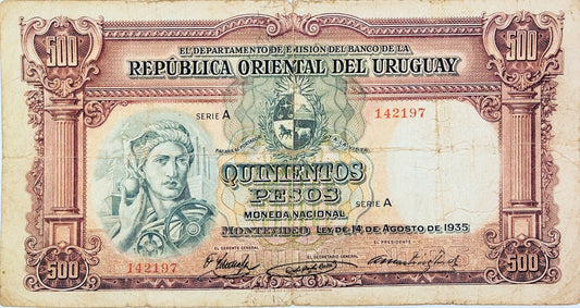 Uruguay - 1935 - 500 Pesos