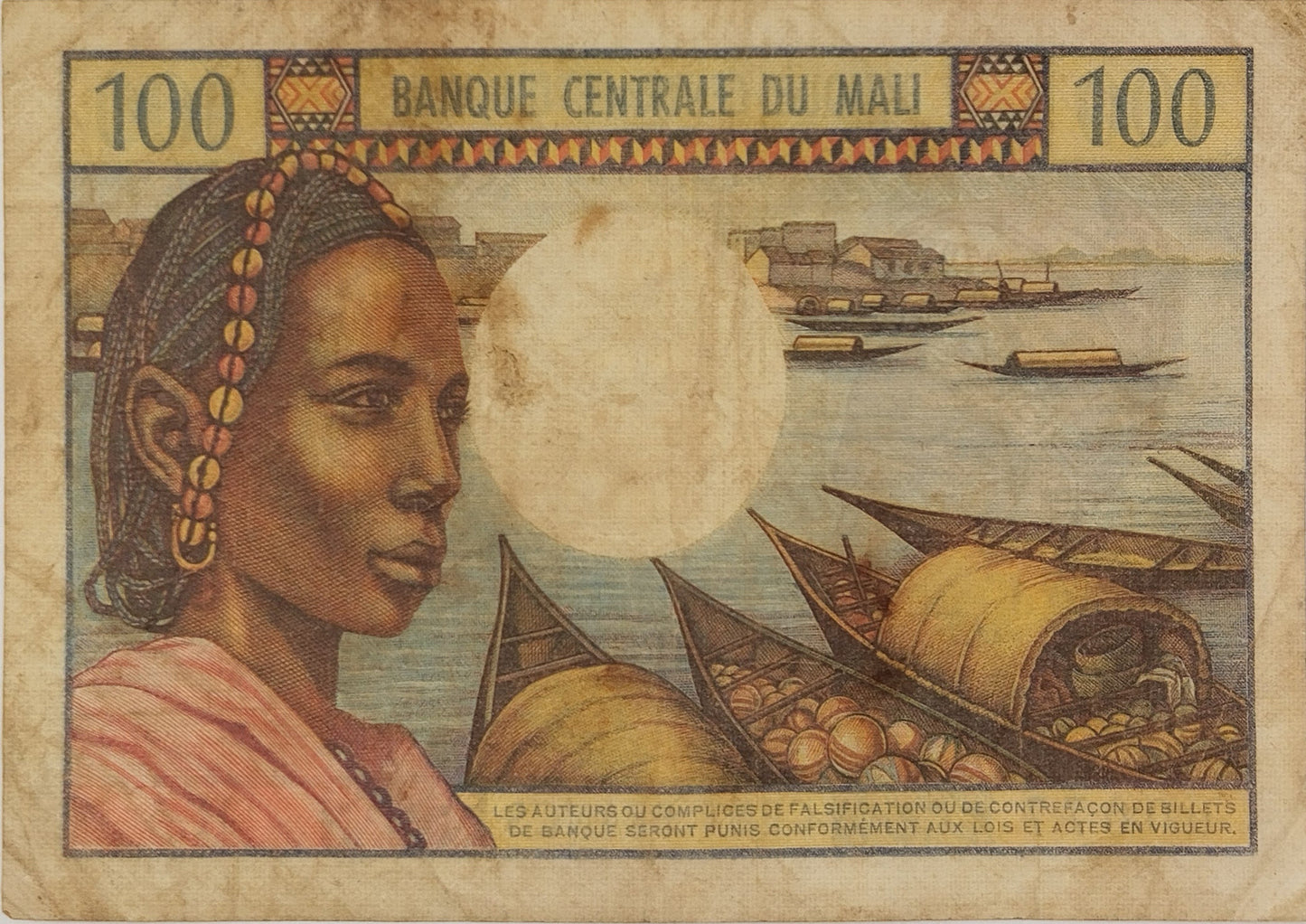 Mali - 1972 a 1973 - 100 Francos