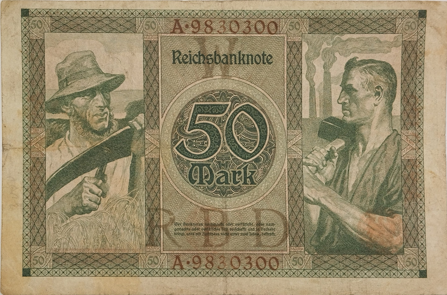 Alemania - 1920 - 50 Marcos
