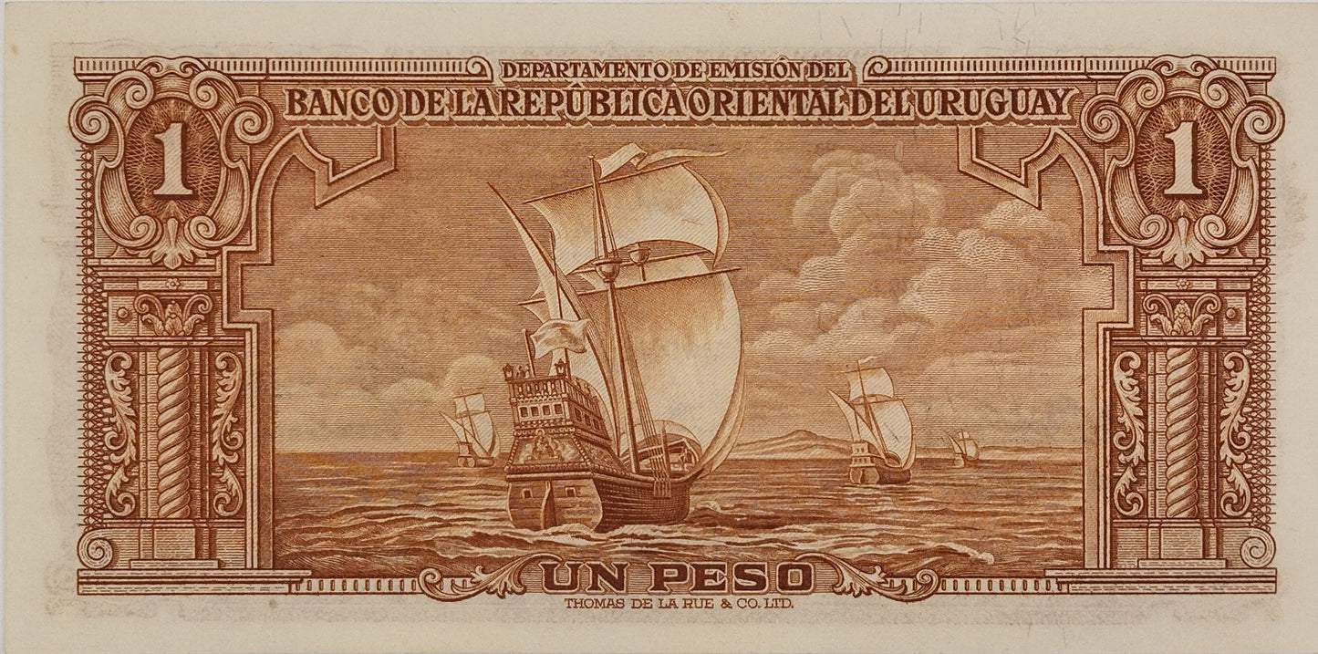 Uruguay - 1939 - 1 Peso - 10.III.9 - Sin Circular