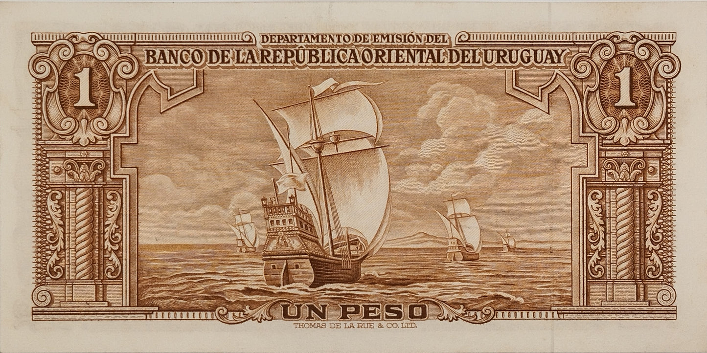 Uruguay - 1939 - 1 Peso - 10.III.13 - Sin Circular
