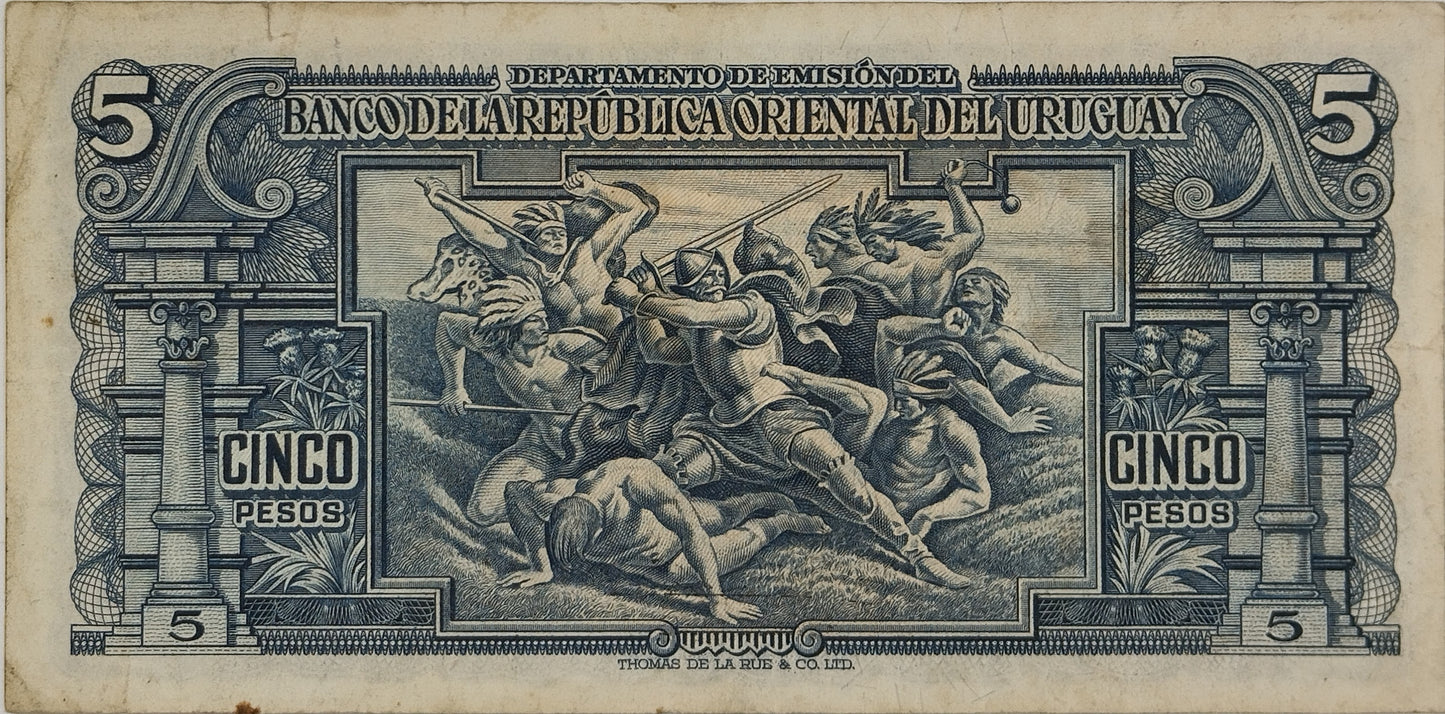 Uruguay - 1939 - 5 Pesos - 10.IV.23
