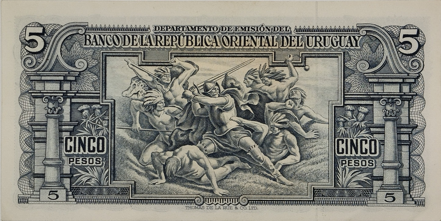 Uruguay - 1939 - 5 Pesos - 10.IV.25 - Sin Circular