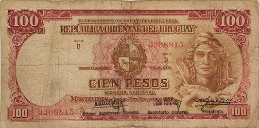 Uruguay - 1939 - 100 Pesos - 10.VII.6