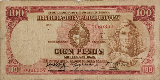 Uruguay - 1939 - 100 Pesos - 10.VII.11