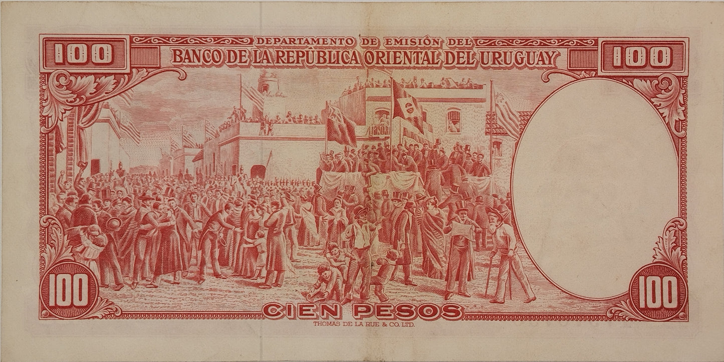 Uruguay - 1939 - 100 Pesos - 3D3.1 - Sin Circular