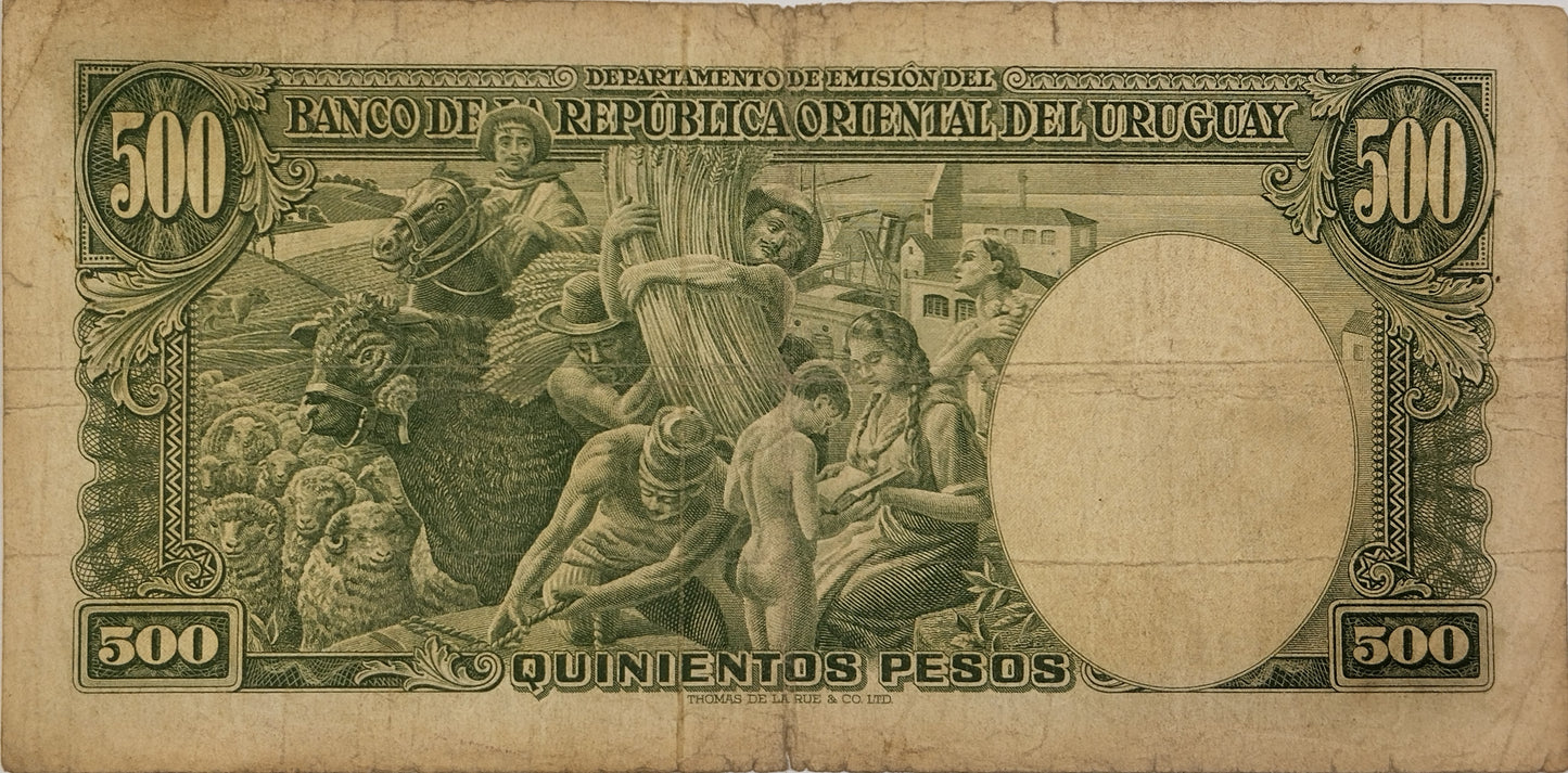 Uruguay - 1939 - 500 Pesos