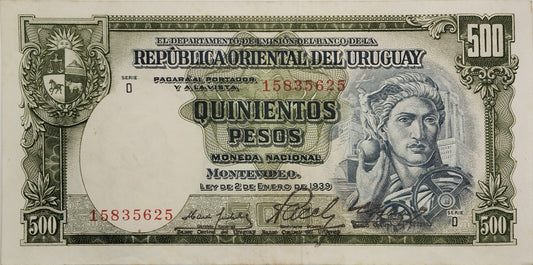 Uruguay - 1939 - 500 Pesos - 4.D1.2