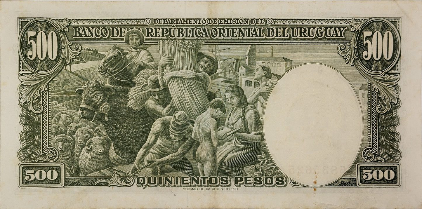 Uruguay - 1939 - 500 Pesos - 4.D1.2