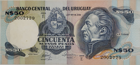 Uruguay - 1987 - N$ 50 - 21E - Sin Circular