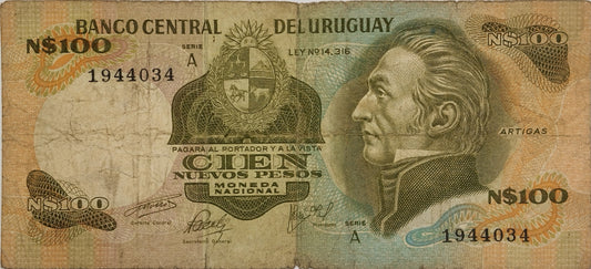 Uruguay - 1975 - N$ 100 - 22A