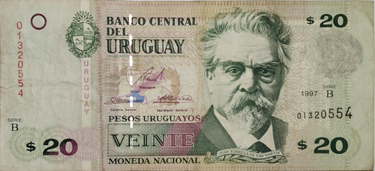 Uruguay - 1997 - 20 Pesos - 38 B