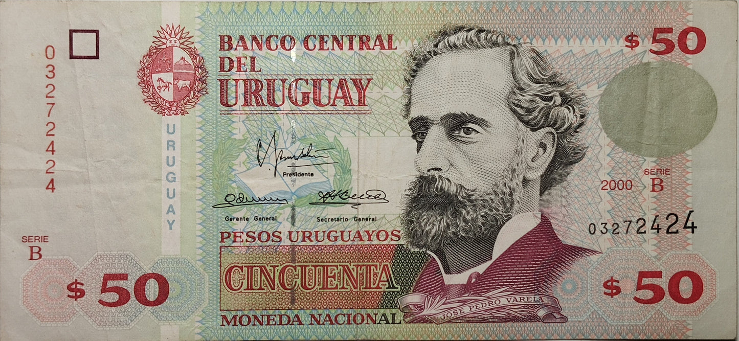 Uruguay - 2000 - 50 Pesos - 39 B