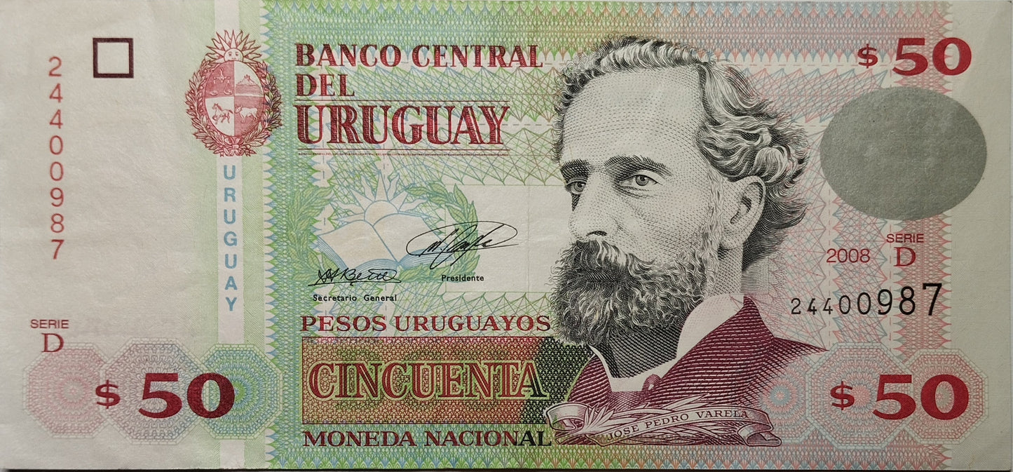 Uruguay - 2008 - 50 Pesos - 39 D