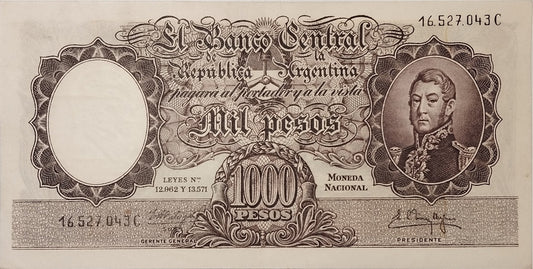 Argentina - 1961 - 1000 Pesos