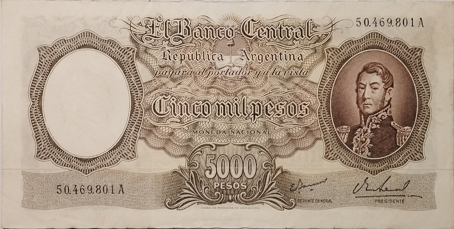 Argentina - 1968 - 5000 Pesos