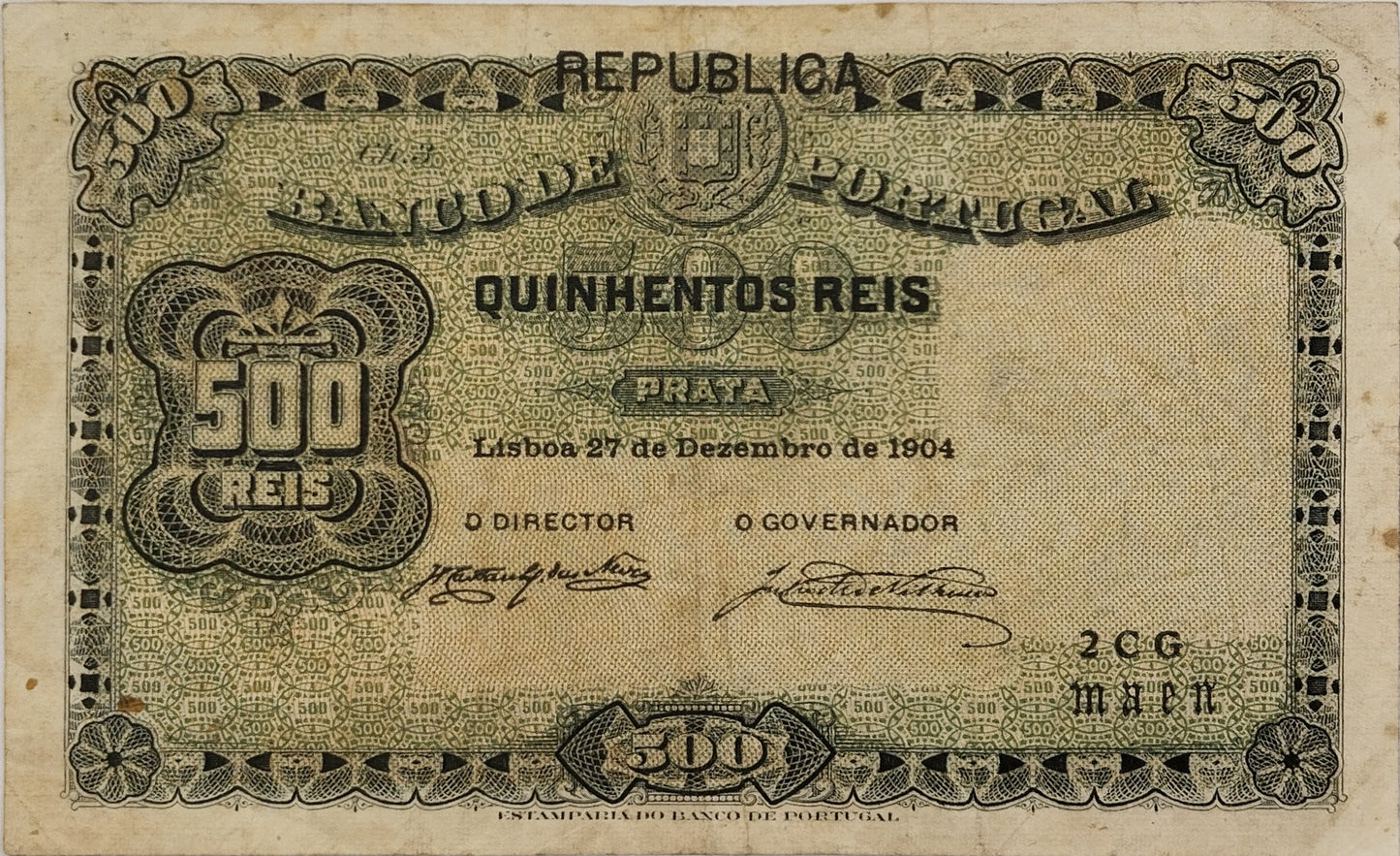 Portugal - 1904 - 500 Reis