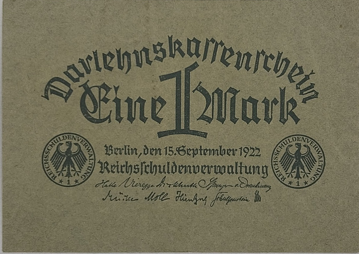 Alemania - 1922 - 1 Marcos