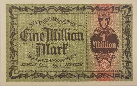Alemania - 1923 - 1 Millon de Marcos
