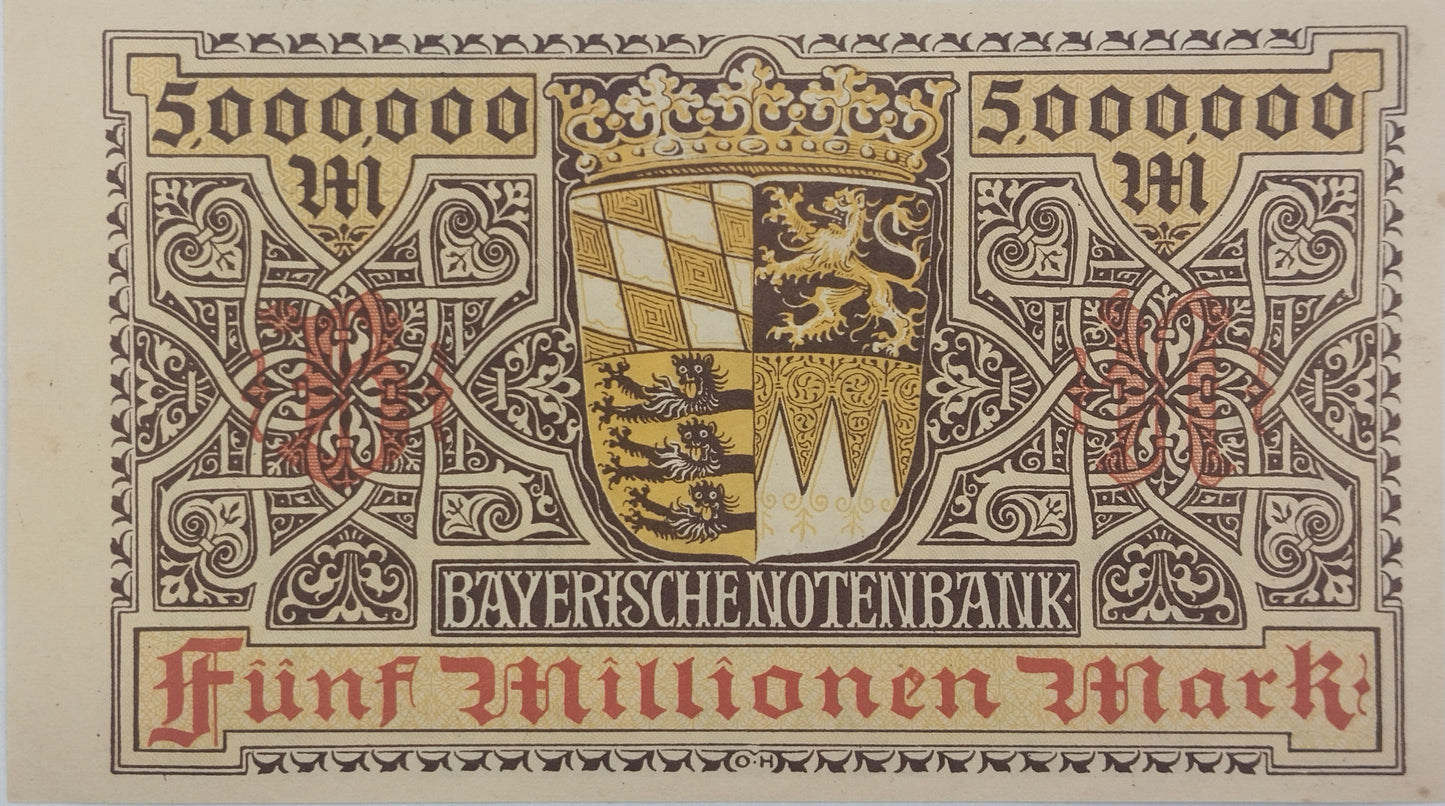 Alemania - 1923 - 5 Millones de Marcos