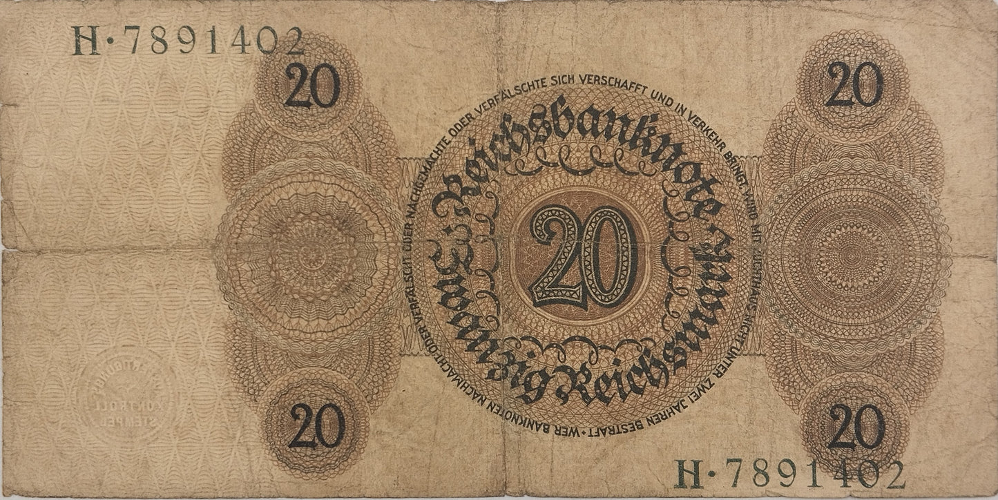 Alemania - 1924 - 20 Marcos