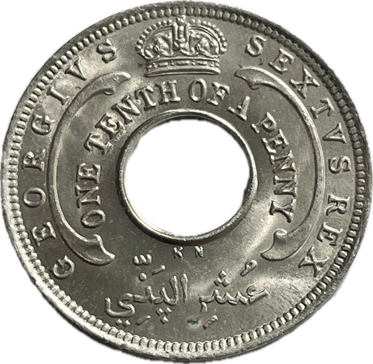 África Occidental Britanica - 1949 - 1/10 Penny - Sin Circular
