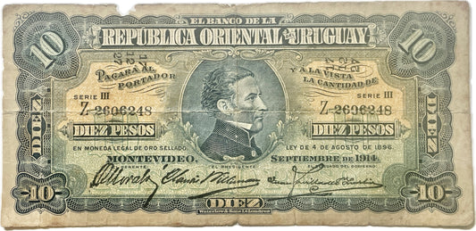 Uruguay - 1896 - 10 Pesos - 4.V.3