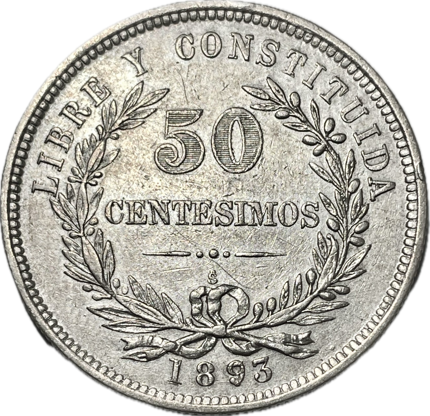 Uruguay - 1893/73 - 50 Cent