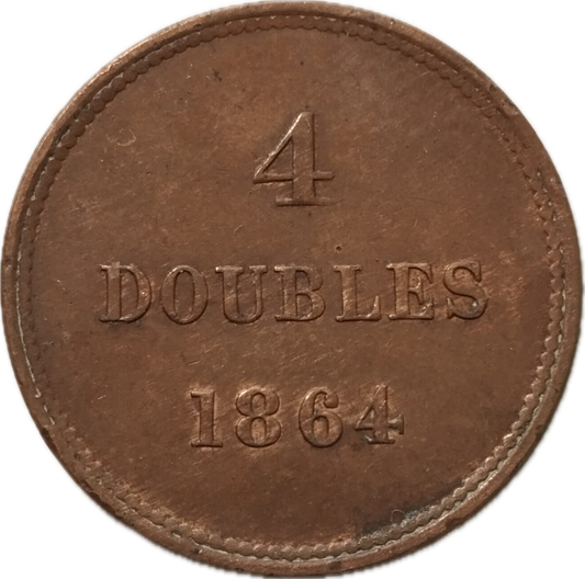 Guernesey - 1864 - 4 Dobles