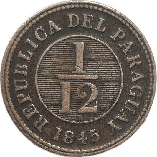 Paraguay - 1854 - 1/12 Real