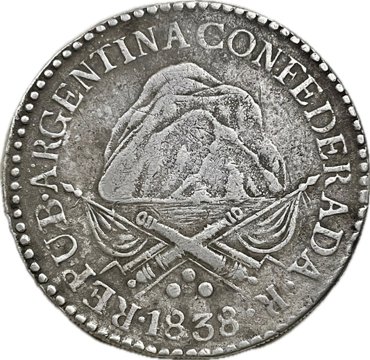 La Rioja, Argentina - 1838 55.1 - 8 Reales