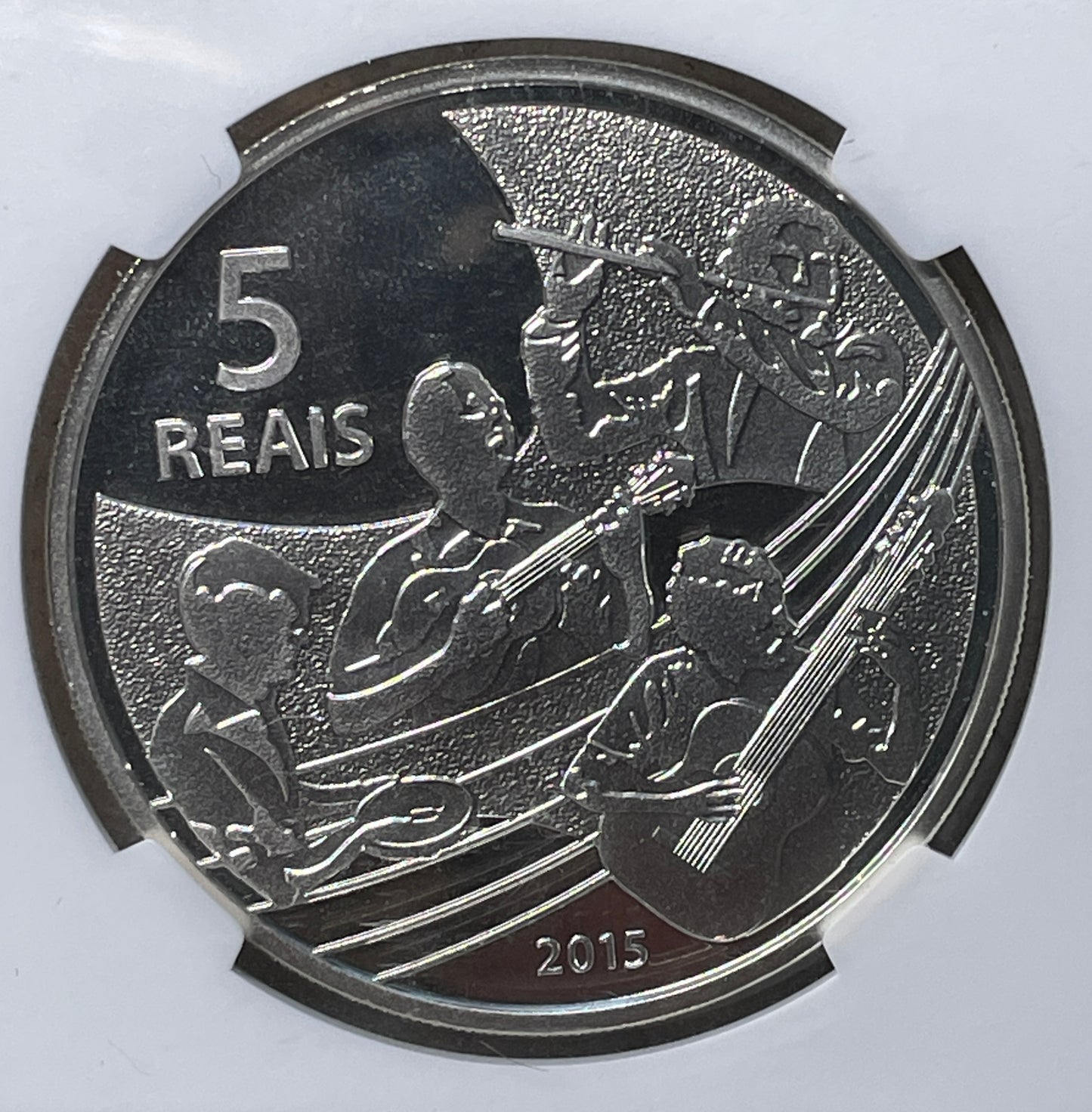 Brasil - 2015 - 5 Reales - Olimpiadas de Rio - Onza de Plata - Certificada NGC PF69