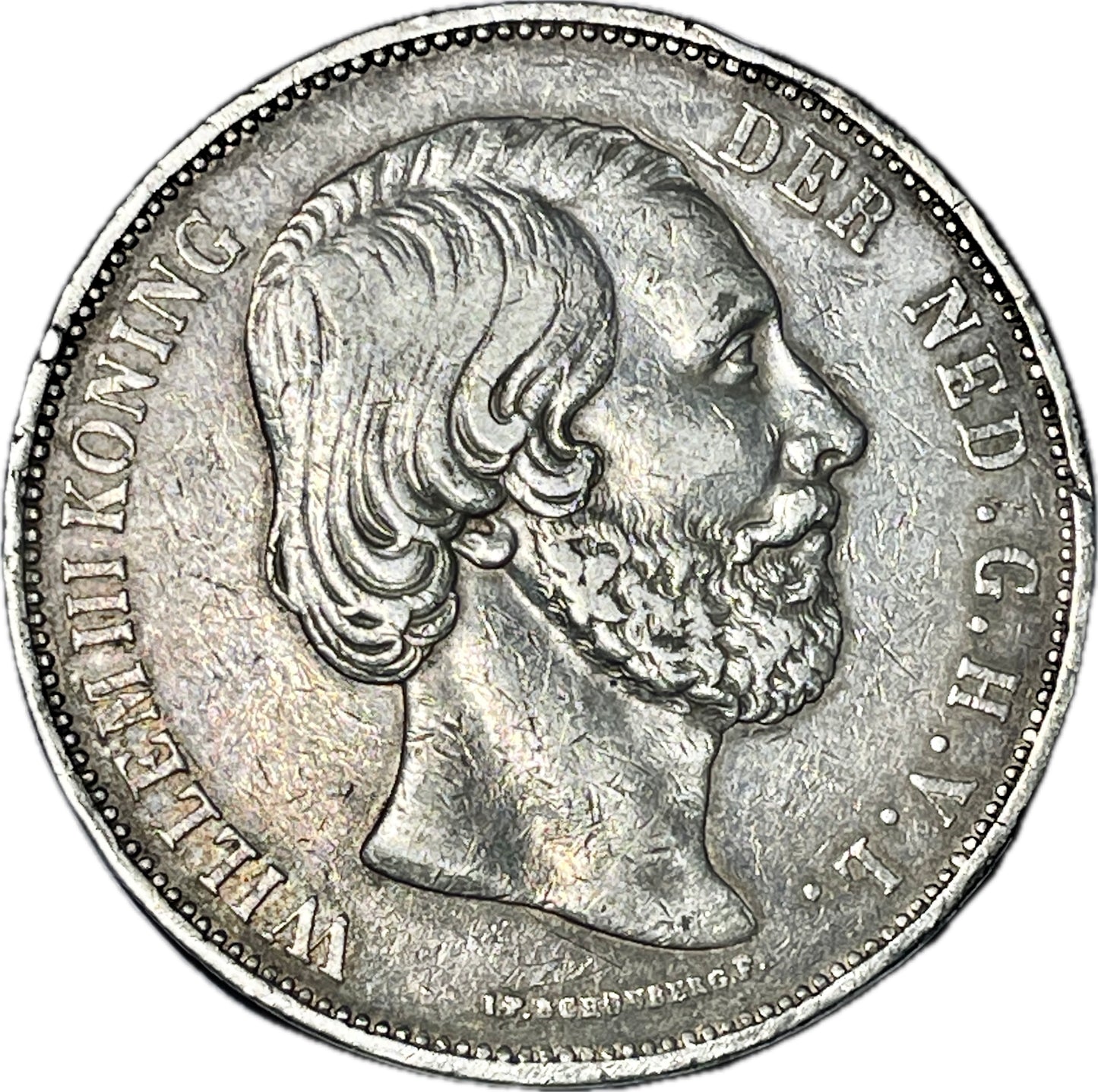 Países Bajos - 1870 - 2 y 1/2 Gulden