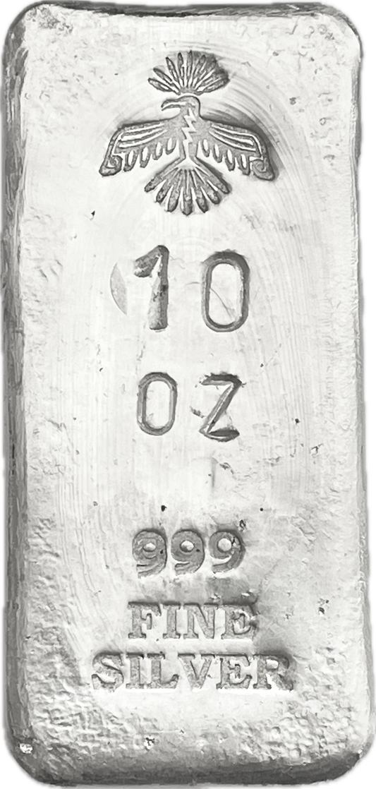 Lingote de Plata Fina, 999 - 10 Onzas