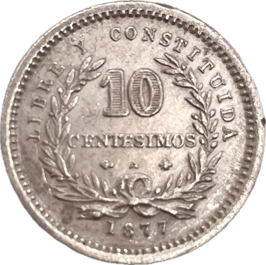 Uruguay - 1877 - 10 centésimos - Sin Circular