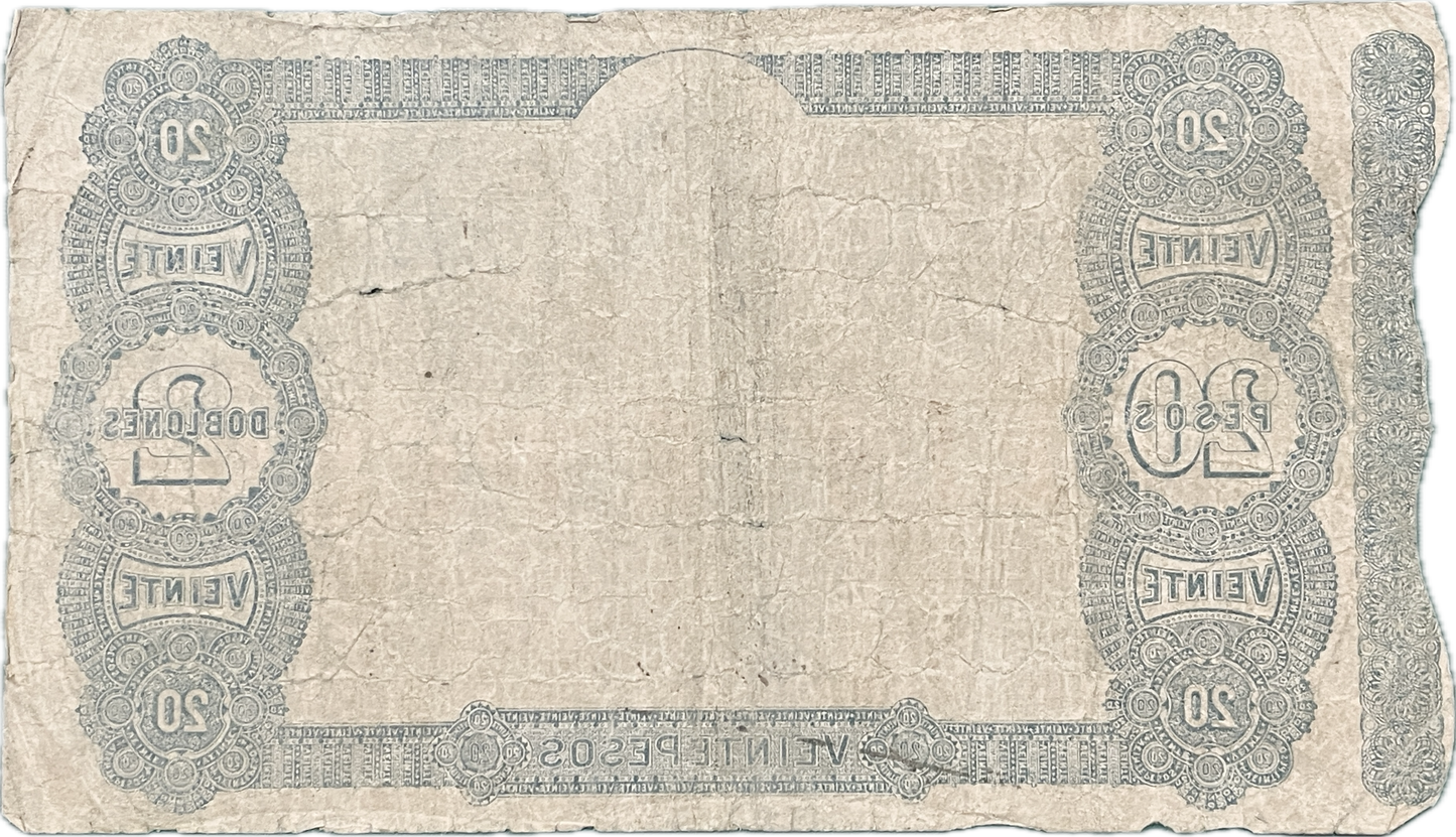 Uruguay - 1871 - 20 Pesos, El Banco Maua & Cia