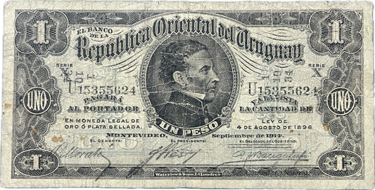 Uruguay - 1914 - 1 Peso - 4.III.25 - Banco de la República Oriental del Uruguay