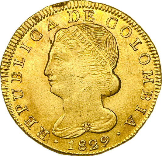 MO_ Republica de Colombia - 8 Escudos - 1829