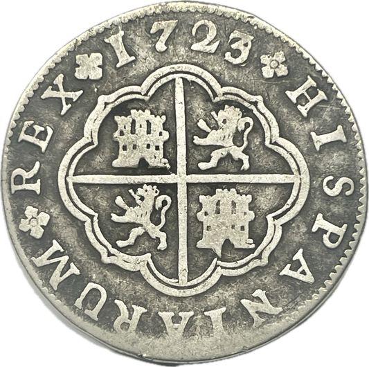 ME_ España - 2 Reales - 1723 sobre 1722