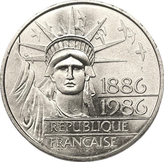 ME_ Francia - 100 Francos (Estatua Libertad) - 1986