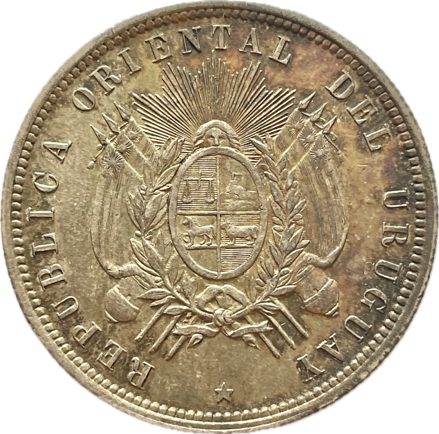 Uruguay - 1877 - 50 Centésimos - Sin Circular