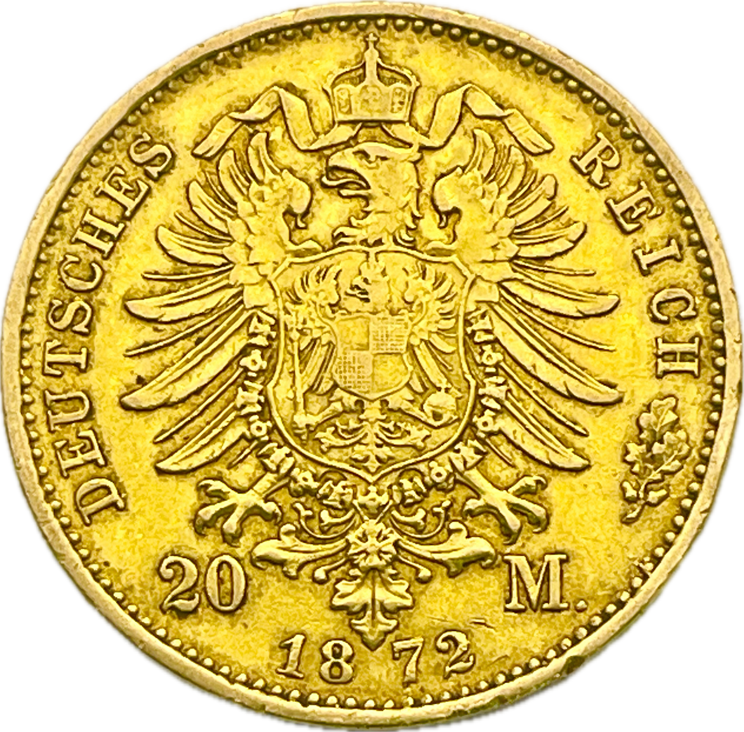 Alemania - 1872 - Prusia - 20 Marcos
